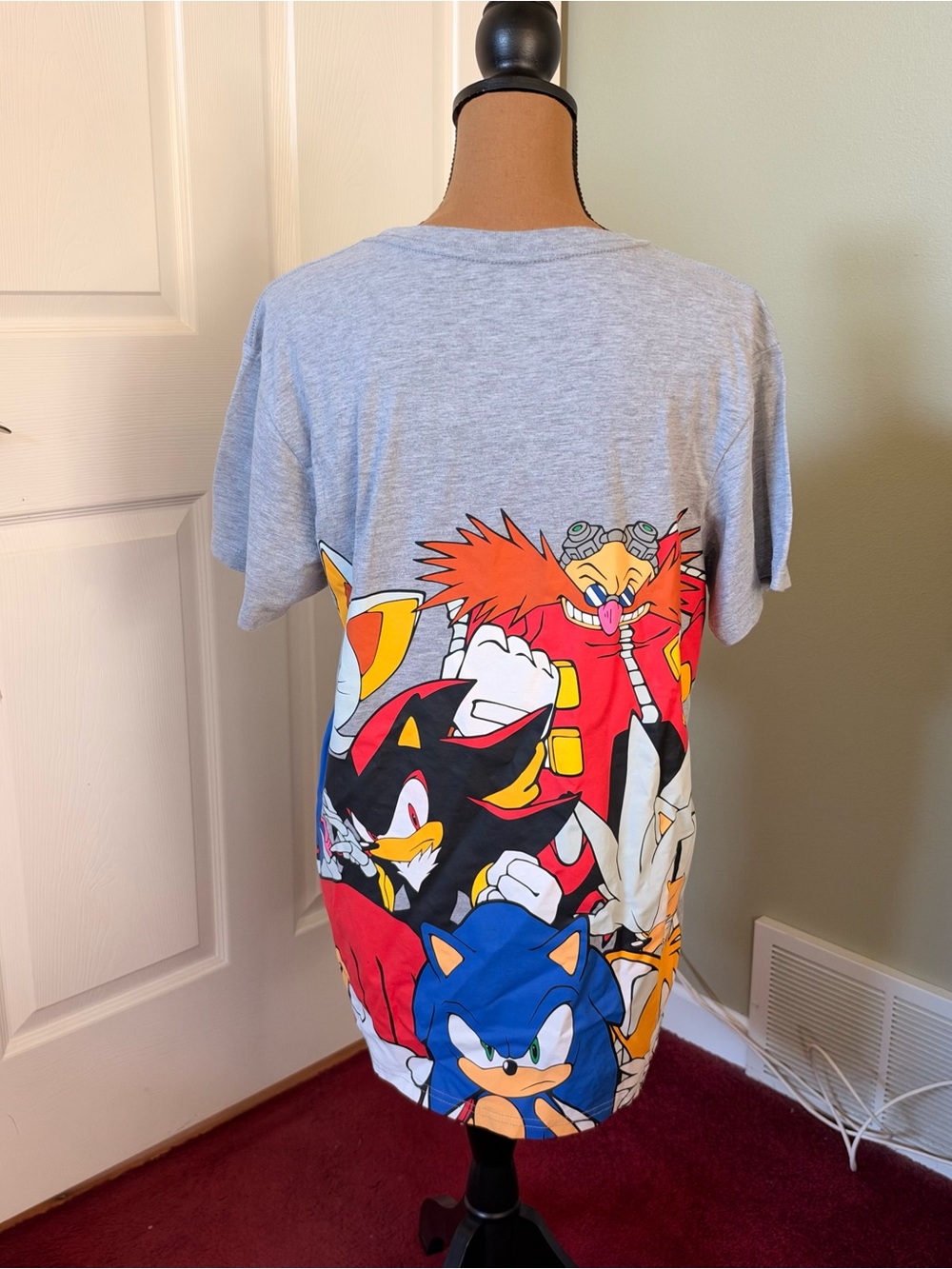 Sonic The Hedgehog SEGA Wraparound Graphic T Shirt XL